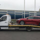 Awaria auta na autostradzie. Awaria auta na drodze ekspresowej